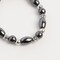 Earth's Jewels Semi-Precious Natural Hematite Black Stretch Bracelet #72